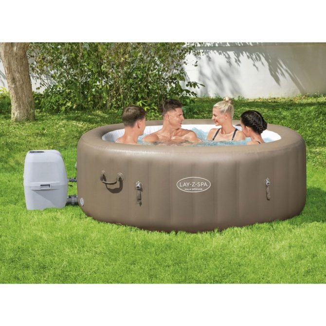 Spa Hinchable Bestway Lay-Z-Spa Palm Springs Ø196x71 cm para 4-6 Personas con Airjet y Cobertor - Imagen 2