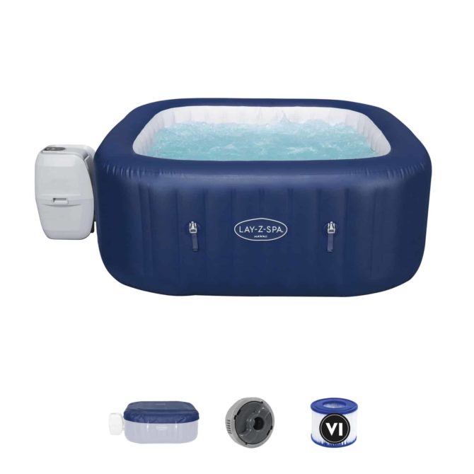 Spa Hinchable Bestway Lay-Z-Spa Hawaii 180x180x71 cm para 4-6 Personas con Hydrojet y Cobertor