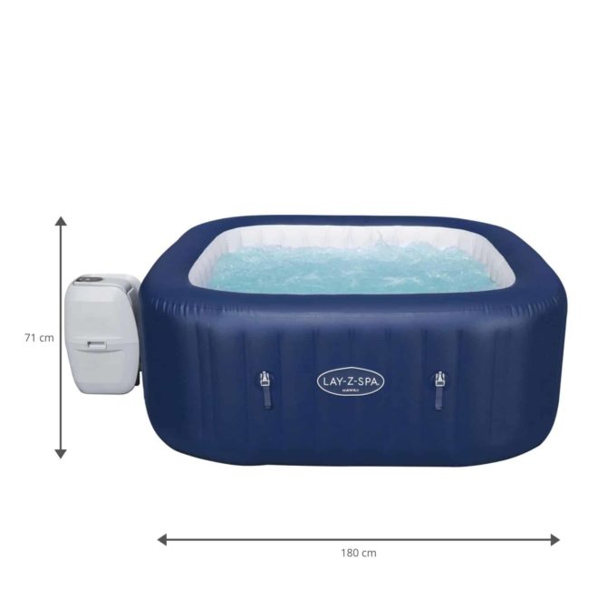 Spa Hinchable Bestway Lay-Z-Spa Hawaii 180x180x71 cm para 4-6 Personas con Hydrojet y Cobertor - Imagen 4