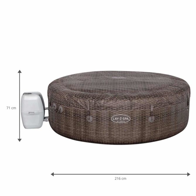 Spa Hinchable Bestway Lay-Z-Spa St.Moritz 216×71 cm para 5-7 personas con Airjet y Cobertor - Imagen 4