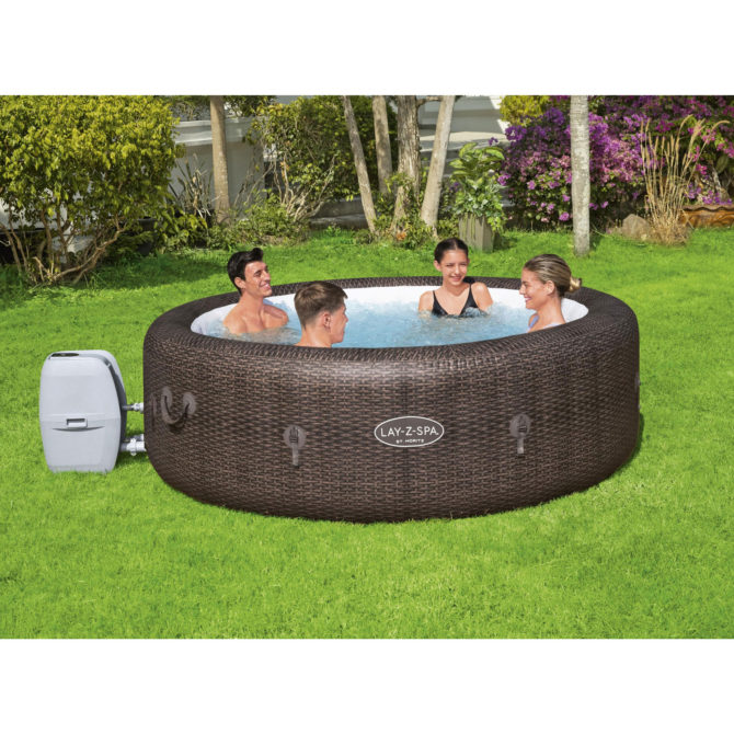 Spa Hinchable Bestway Lay-Z-Spa St.Moritz 216×71 cm para 5-7 personas con Airjet y Cobertor - Imagen 2