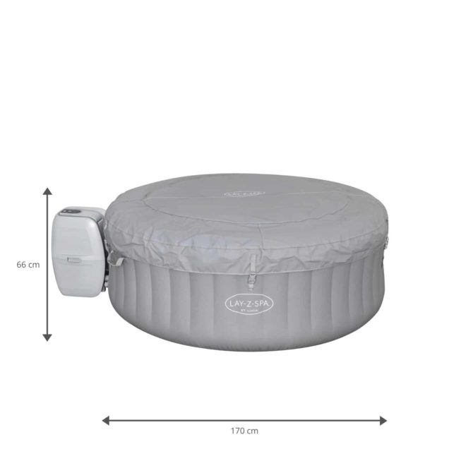 Spa Hinchable Bestway Lay-Z-Spa St Lucia 170x66 cm para 2-3 Personas con Airjet y Cobertor - Imagen 4