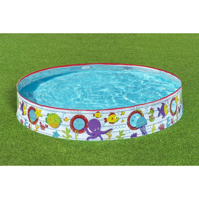 Piscina Hinchable Autoportante Infantil Bestway 122x25 cm Diseño Fondo del Mar Rápida Instalación Edad Mayores de 2 Años - Imagen 5