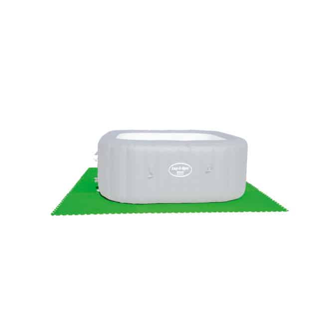 Protector de Suelo para Piscinas Desmontables Protector Tapiz Spa Bestway 9 Piezas Encajables de 78x78 cm - Imagen 3