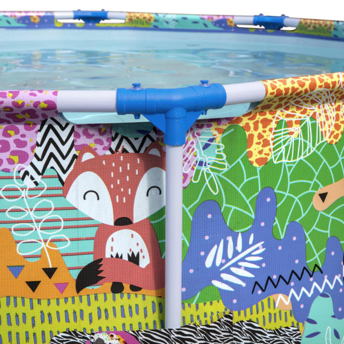 Piscina Desmontable Tubular Infantil Bestway Steel Pro 274X66 cm Diseño de Animales Edad Mayores de 5 Años - Imagen 3