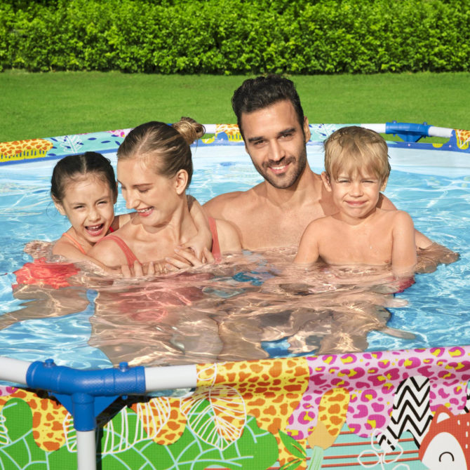 Piscina Desmontable Tubular Infantil Bestway Steel Pro 274X66 cm Diseño de Animales Edad Mayores de 5 Años - Imagen 5