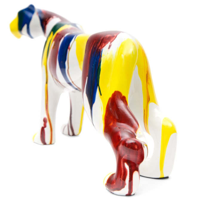 Figura Decorativa Puma Kuatéh de Poliresina 41x10x20 cm Multicolor - Imagen 3