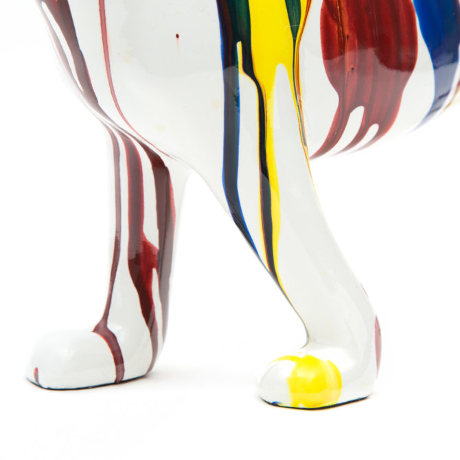 Figura Decorativa Puma Kuatéh de Poliresina 41x10x20 cm Multicolor - Imagen 5