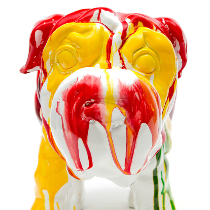 Figura Decorativa Perro Kuatéh de Poliresina 51x20x26 cm Multicolor - Imagen 3