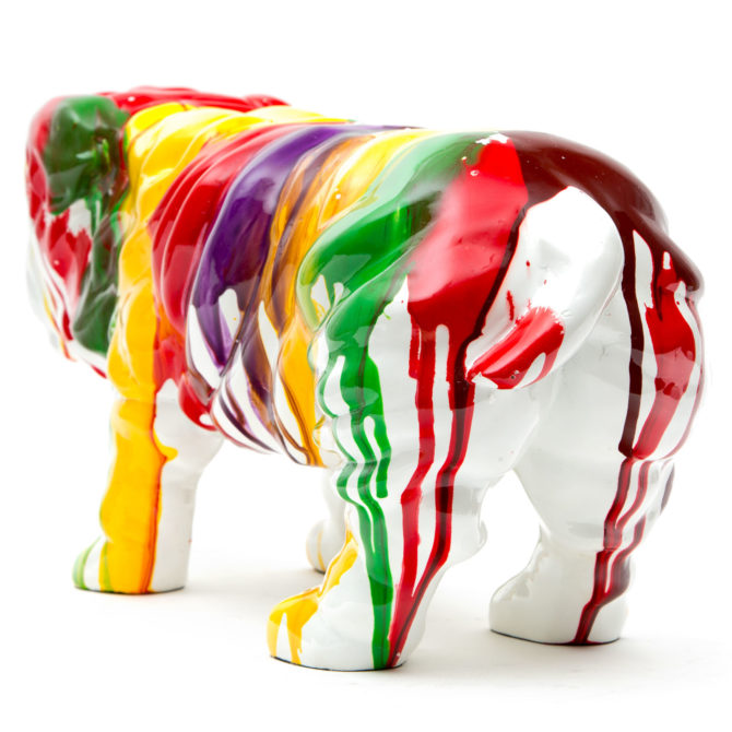 Figura Decorativa Perro Kuatéh de Poliresina 51x20x26 cm Multicolor - Imagen 4