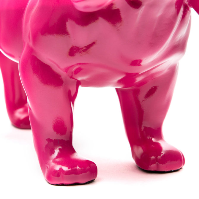 Figura Decorativa Perro Cocker Spaniel Kuatéh de Poliresina 37x14x25 cm Rosa - Imagen 5