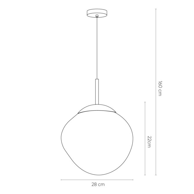 Lámpara Colgante Lumineca Thelio 28x166 cm Rojo 4 W - Imagen 4