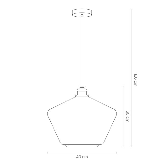 Lámpara Colgante Lumineca Extipe 40 x 30 cm Ámbar - Imagen 4