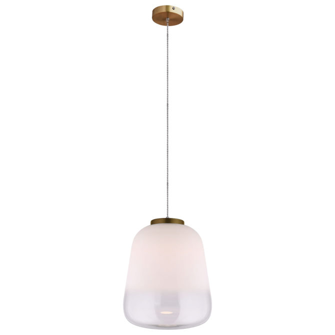 Lámpara Colgante Lumineca Nonseum 33x40 cm Blanco y Bronce