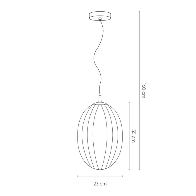 Lámpara Colgante Lumineca Manict 23 x 35 cm Amarilla - Imagen 4