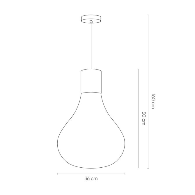 Lámpara Colgante Lumineca Triz 40x50 cm Ámbar - Imagen 4