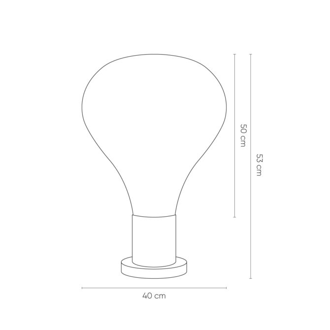 Lámpara de Mesa Lumineca Triz 40x53 cm Ámbar - Imagen 4