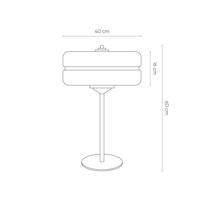 Lámpara de Mesa Lumineca Sarod 40x60 cm Blanco y Dorado - Imagen 4