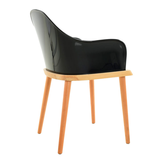 Silla Pärumm Beksand 57x54x82 cm Madera de Fresno Negro - Imagen 3