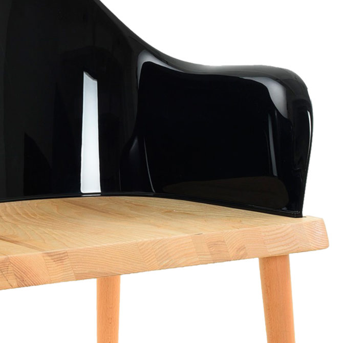 Silla Pärumm Beksand 57x54x82 cm Madera de Fresno Negro - Imagen 5