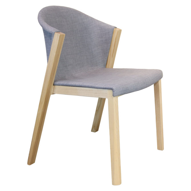 Silla de Comedor o Escritorio Pärumm Juansan 61x87,5x78,5 cm Madera de Haya Gris