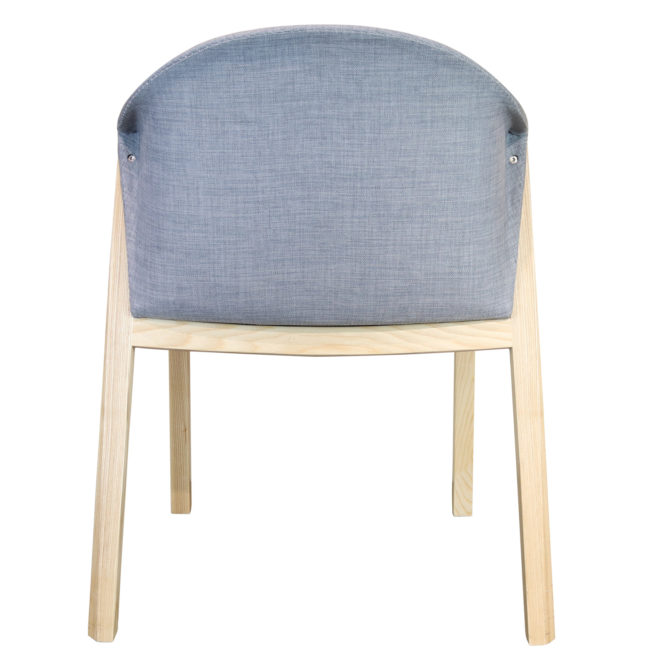 Silla de Comedor o Escritorio Pärumm Juansan 61x87,5x78,5 cm Madera de Haya Gris - Imagen 4