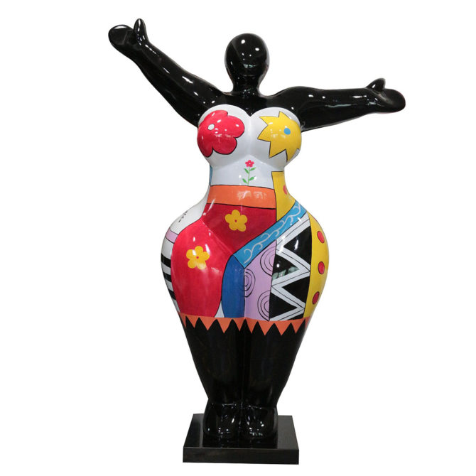 Figura Femenina Kuatéh Xena 129x57x180 cm Multicolor