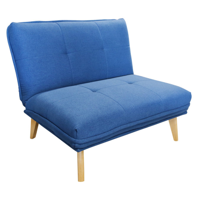 Sillón Cama Pärumm Bicol 95x86x81 cm Azul Oceáno