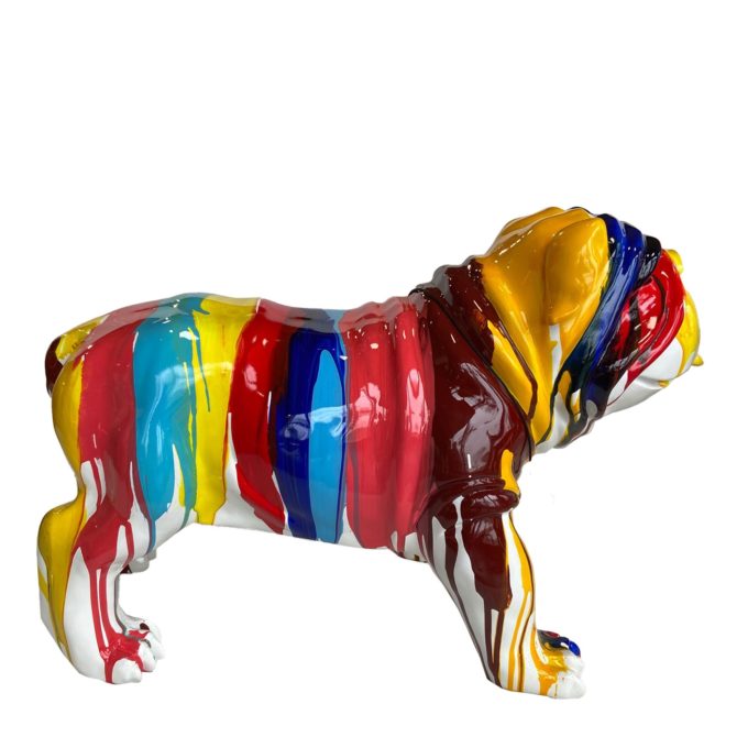 Figura Bulldog Kuatéh Gregor 61x32x38 cm Multicolor - Imagen 2