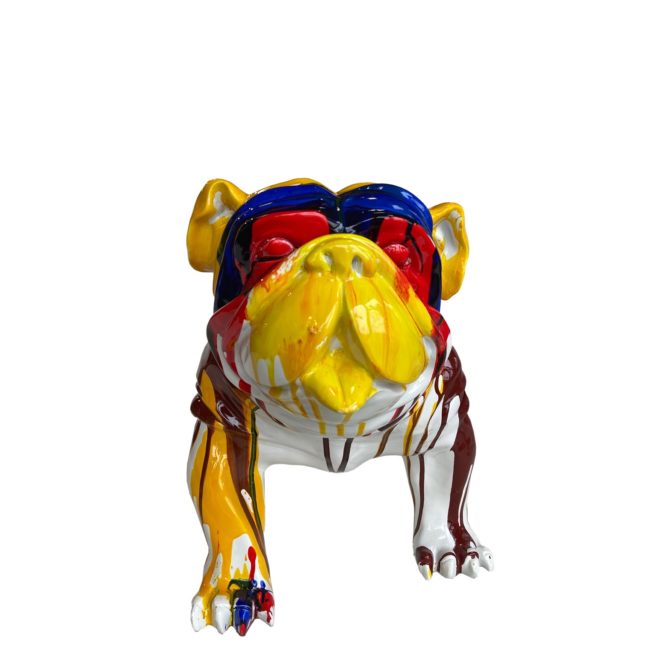 Figura Bulldog Kuatéh Gregor 61x32x38 cm Multicolor - Imagen 3