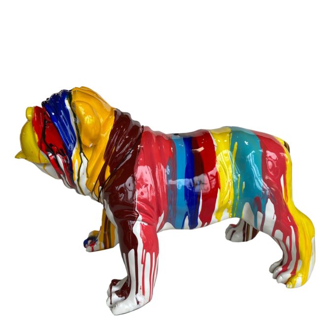 Figura Bulldog Kuatéh Gregor 61x32x38 cm Multicolor - Imagen 4