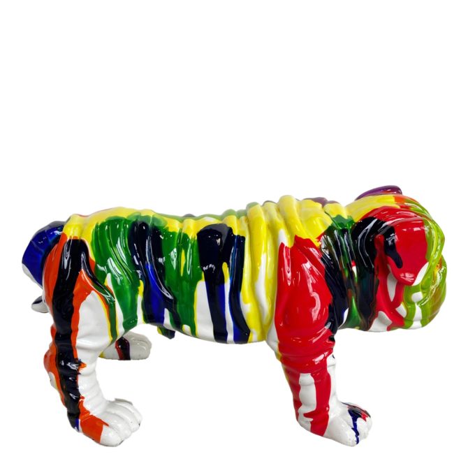 Figura Bulldog Kuatéh Troy 23x14x11 cm Multicolor - Imagen 2