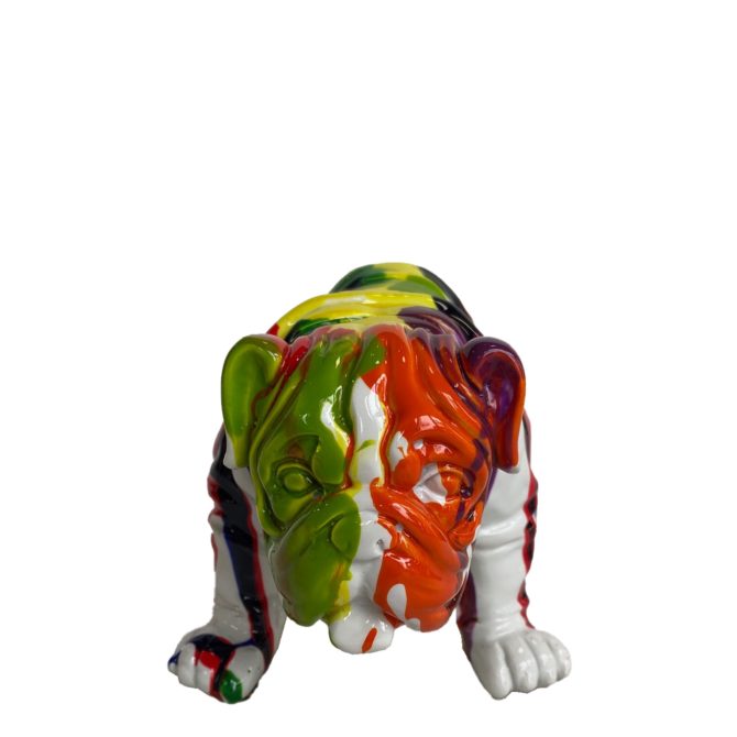 Figura Bulldog Kuatéh Troy 23x14x11 cm Multicolor - Imagen 3