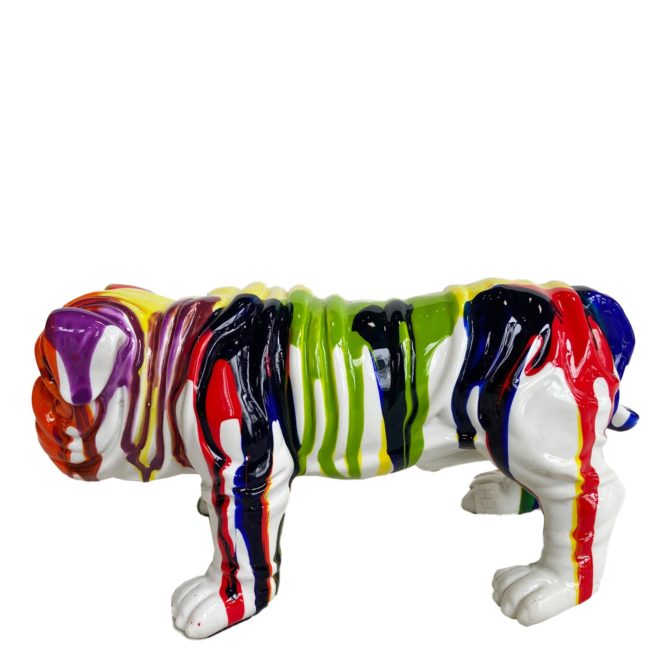 Figura Bulldog Kuatéh Troy 23x14x11 cm Multicolor - Imagen 4