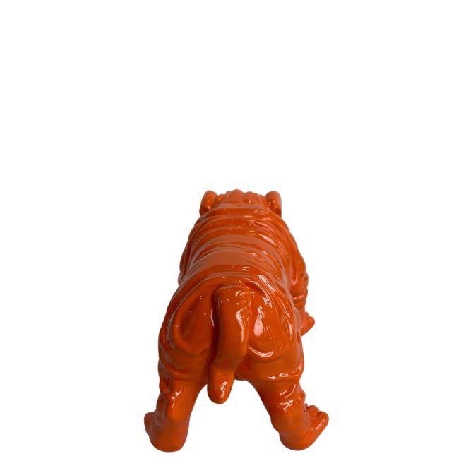 Figura Bulldog Kuatéh Troy 23x14x11 cm Naranja - Imagen 5