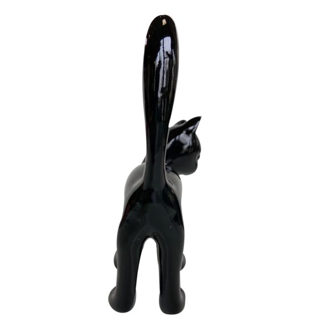 Figura Gato Kuatéh Bastis 22x12x31 cm Negro - Imagen 5