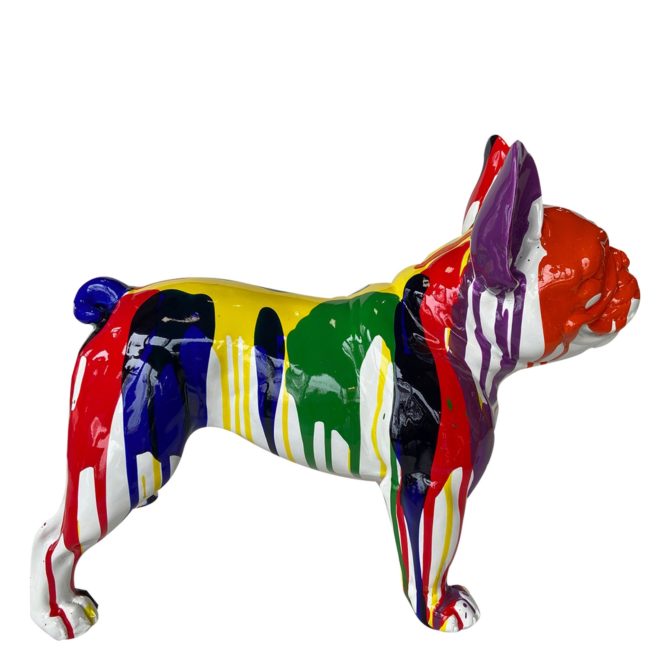 Figura Boston Terrier Kuatéh Bran 52x25x41 cm Multicolor - Imagen 2