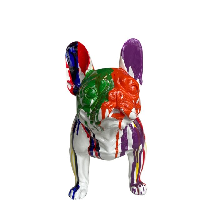 Figura Boston Terrier Kuatéh Bran 52x25x41 cm Multicolor - Imagen 3