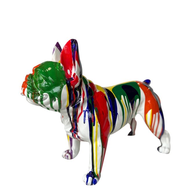 Figura Boston Terrier Kuatéh Bran 52x25x41 cm Multicolor - Imagen 4