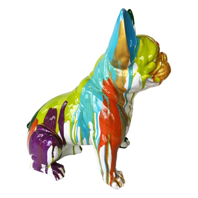 Figura Boston Terrier Sentado Kuatéh Nina 40x29x45 cm Multicolor - Imagen 2