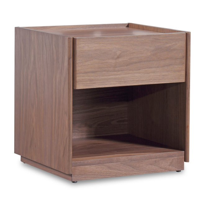 Night Walnut Night Miss Essen Pärumm 50x45x51 cm com 1 gaveta