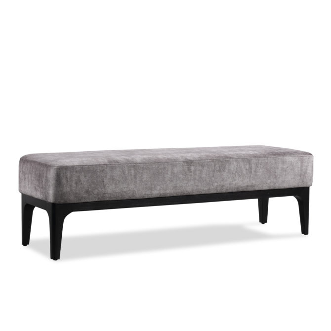 Banco de Pie de Cama Descalzador Tapizado Tromso Pärumm Marrón 153x46x46 cm