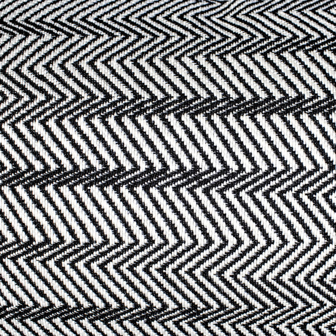 Cojín con Relleno con Estampado Zigzag Kuatéh Breda 55x30 cm Negro y Blanco - Imagen 5