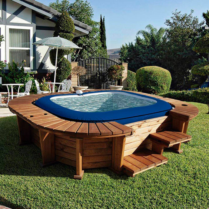 Spa Hinchable con Estructura de Madera K2O Malibu 250x275x71 cm para 4-6 personas - Imagen 2