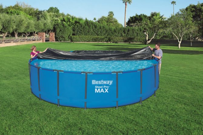 Cobertor de Invierno para Piscina Tubular Steel Pro, Power Steel e Hydrium Splasher de Bestway 555 cm - Imagen 4