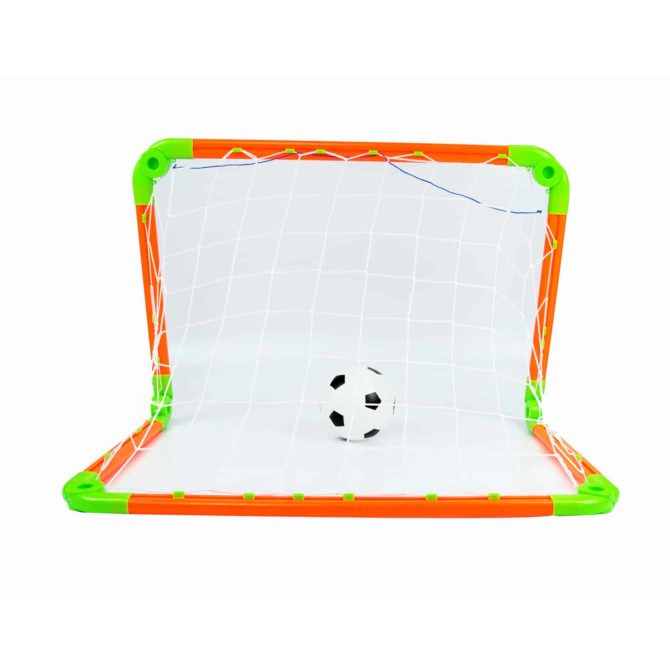 Set Portería Fútbol Hinchable Outdoor Toys con Pelota e Inflador 53x53x75 cm Mayores de 4 Años - Imagen 5