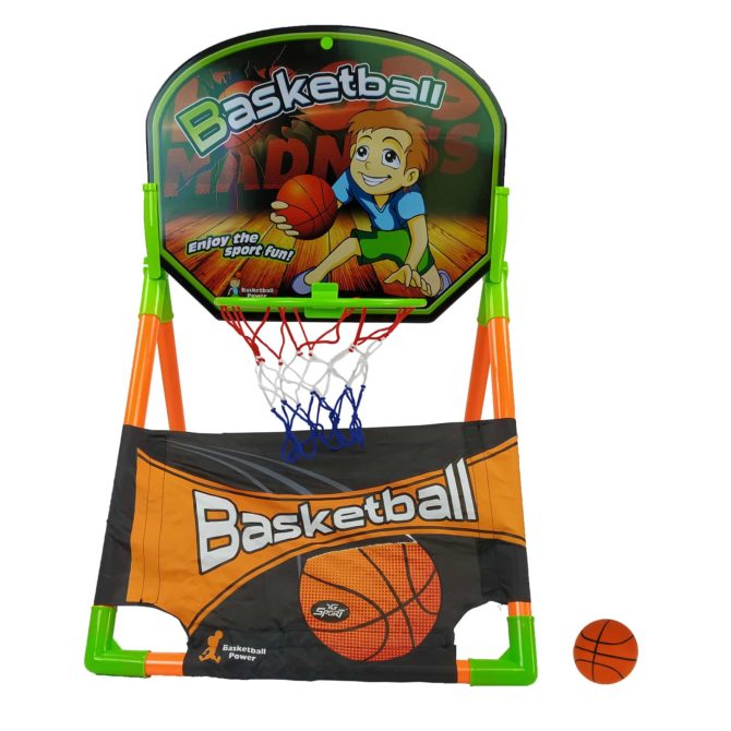 Cesto de basquete de brinquedos ao ar livre com bola de 12 cm - Image 2