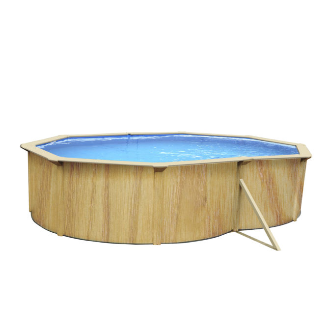 Piscina Desmontable de Acero Ovalada con Depuradora de Arena 490x360x120 cm K2O Irati Con Escalera - Imagen 3