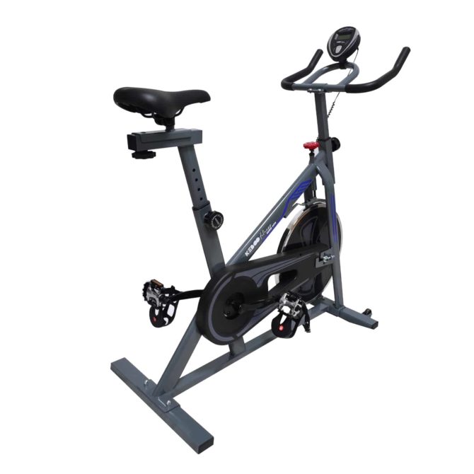 Bicicleta Ciclo Indoor Estática Keboo Serie 300 con Volante de Inercia de 6 kg Asiento y Manillar Ajustable y Pantalla