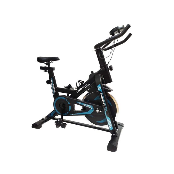 Bicicleta Ciclo Indoor Estática Keboo Serie 500 con Volante de Inercia de 13 kg Asiento y Manillar Ajustable y Pantalla LCD